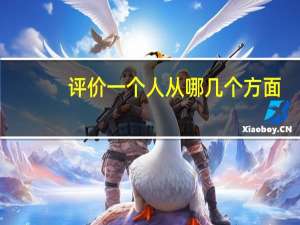 评价一个人从哪几个方面
