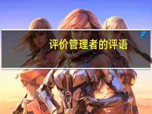 评价管理者的评语（管理评论简介）
