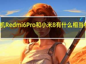 评测机Redmi 6 Pro和小米8有什么相当相似的地方？