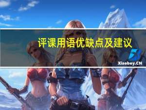 评课用语优缺点及建议