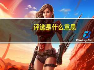 评选是什么意思