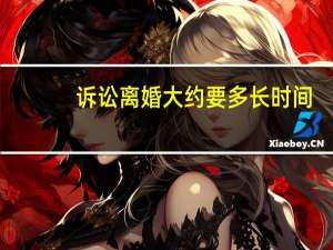 诉讼离婚大约要多长时间