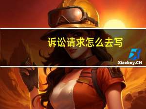 诉讼请求怎么去写