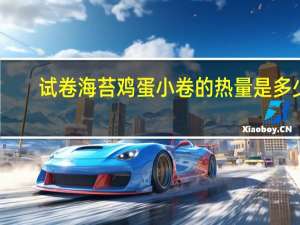 试卷 海苔鸡蛋小卷的热量是多少