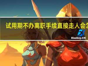 试用期不办离职手续直接走人会怎样