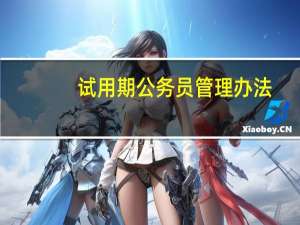 试用期公务员管理办法