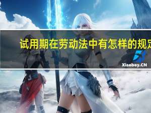 试用期在劳动法中有怎样的规定