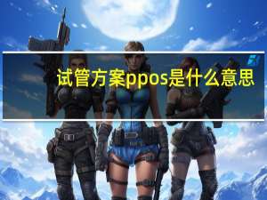 试管方案ppos是什么意思（pos是什么意思）
