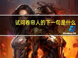 试问卷帘人的下一句是什么