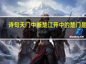 诗句天门中断楚江开中的楚门是指