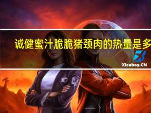 诚健 蜜汁脆脆猪颈肉的热量是多少