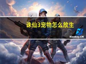 诛仙3宠物怎么放生