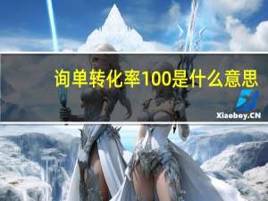 询单转化率100%是什么意思（询单转化率怎么算）