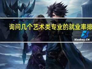 询问几个艺术类专业的就业率排名!!!!!!!