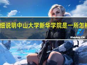 详细说明中山大学新华学院是一所怎样的学校