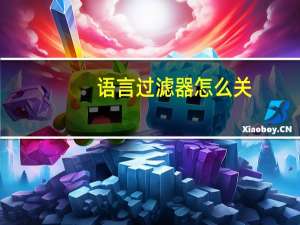 语言过滤器怎么关（语言过滤器）