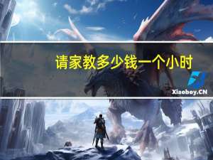 请家教多少钱一个小时