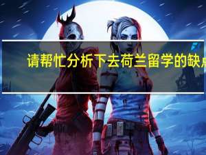 请帮忙分析下去荷兰留学的缺点