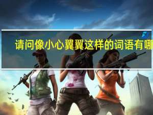 请问像小心翼翼这样的词语有哪些