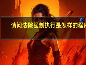 请问法院强制执行是怎样的程序