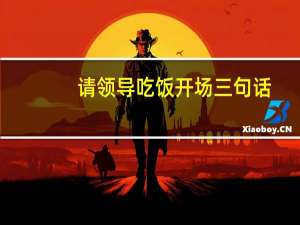 请领导吃饭开场三句话