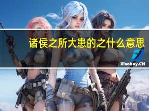 诸侯之所大患的之什么意思