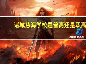 诸城慈海学校是普高还是职高