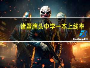诸暨牌头中学一本上线率