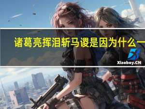 诸葛亮挥泪斩马谡是因为什么一事