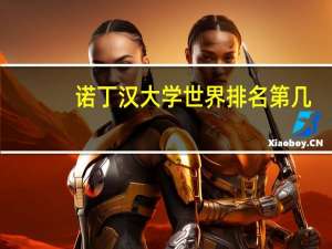 诺丁汉大学世界排名第几？