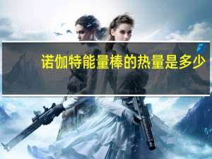 诺伽特 能量棒的热量是多少