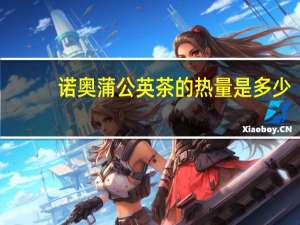 诺奥 蒲公英茶的热量是多少