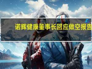 诺辉健康董事长回应做空报告：只是非公开渠道发布的所谓调查报告 会采取进一步的法律措施