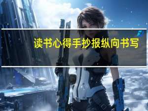 读书心得手抄报纵向书写（读书心得手抄报）