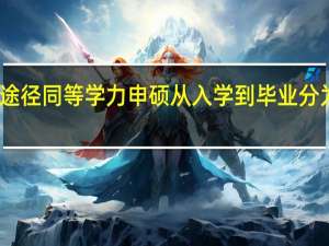 读研途径同等学力申硕从入学到毕业分为哪些步骤