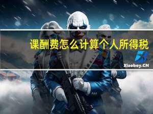 课酬费怎么计算个人所得税