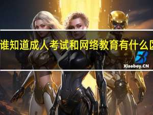 谁知道成人考试和网络教育有什么区别啊
