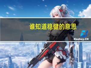 谁知道稳健的意思