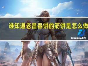 谁知道老昌春饼的筋饼是怎么做的