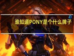 谁知道PONY是个什么牌子