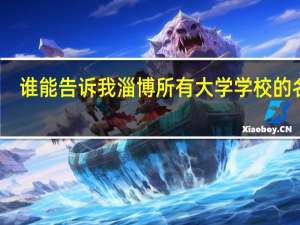 谁能告诉我淄博所有大学学校的名字