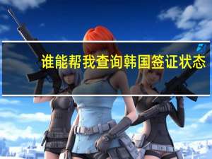 谁能帮我查询韩国签证状态
