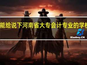 谁能给说下河南省大专会计专业的学校哪些好，