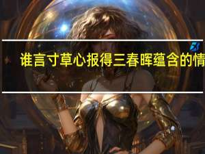 谁言寸草心报得三春晖蕴含的情感（谁言寸草心报得三春晖表达的思想感情）