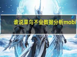 谁说菜鸟不会数据分析mobi（谁说菜鸟不会数据分析-入门篇简介）