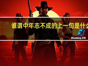 谁谓中年志不成的上一句是什么