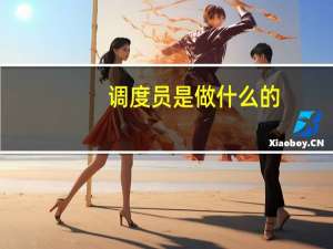 调度员是做什么的
