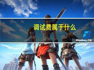 调试费属于什么