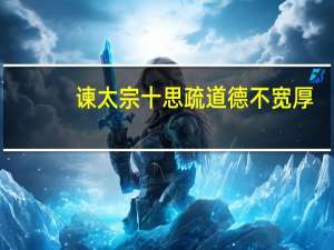 谏太宗十思疏道德不宽厚