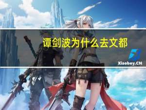 谭剑波为什么去文都